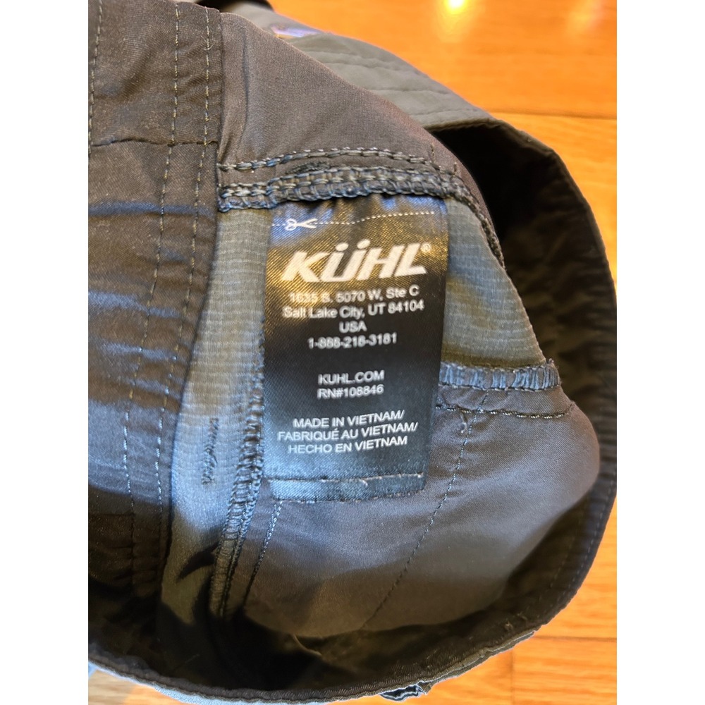 Kuhl Radikl Mens 32x32 Hiking Pants Carbon Grey Technical Outdoor Workwear 5166 - Picture 11 of 12